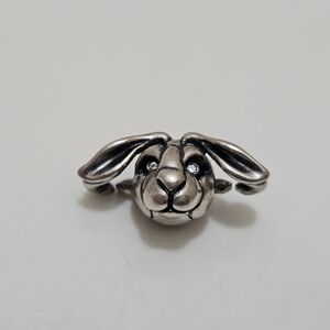X By Trollbeads Rabbit, Double Silver Link.